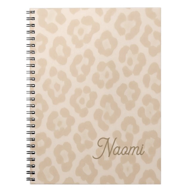 Carnet Motif de luxe animal doux | chaud (Devant)