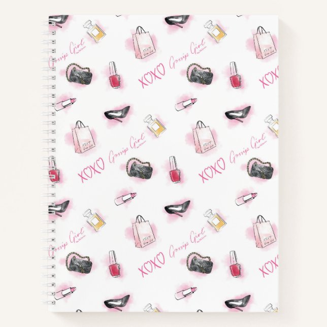 Carnet Motif de maquillage pour filles Gossip (Devant)