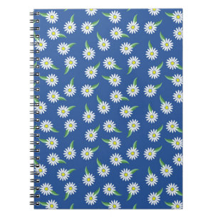 Carnet motif de marguerite