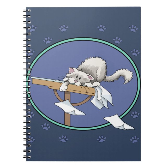 Carnet Motif de méfaits de chat (Devant)