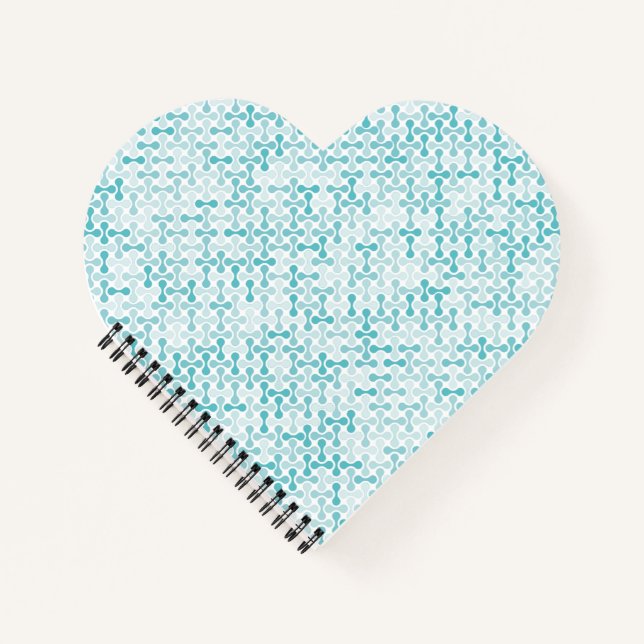 Carnet Motif de métaball bleu (Devant)
