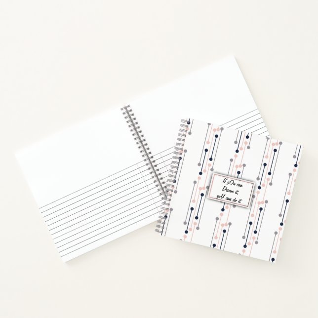 Carnet Motif de mode géométrique de luxe abstrait (Intérieur)