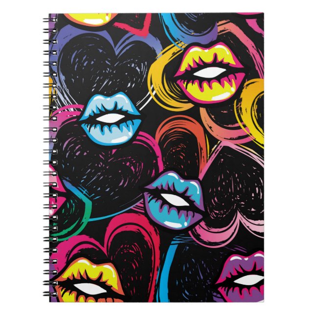 Carnet motif de mode sans couture Abstrait. style de beau (Devant)