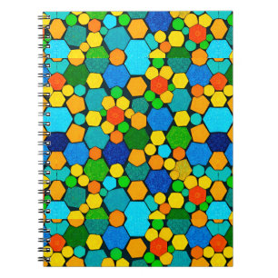 Carnet Motif de mosaïque géométrique abstraite