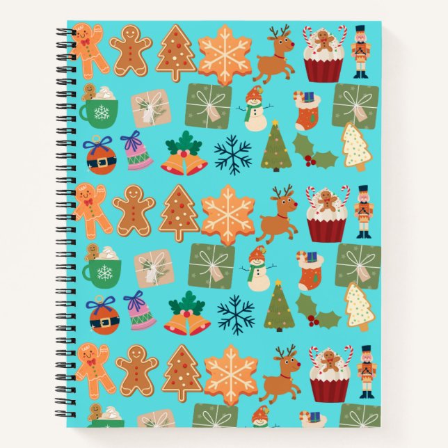 CARNET MOTIF DE NOËL (Devant)