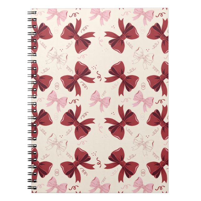 Carnet Motif de nœud coquette de Bourgogne (Devant)