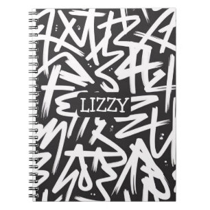 Carnet Motif de nom de graffiti personnalisé — Urbain sur