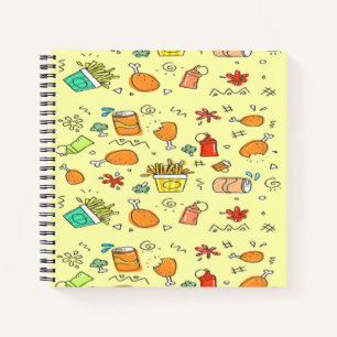 Carnet Motif de nourriture et de boisson