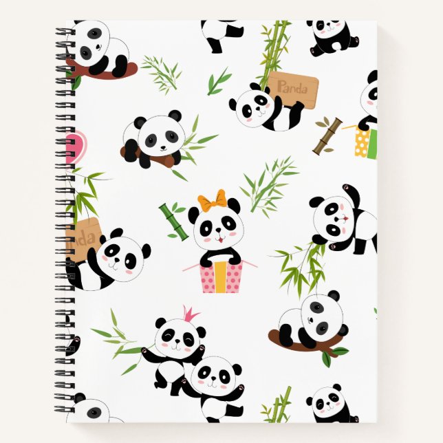 Carnet Motif de Panda (Devant)