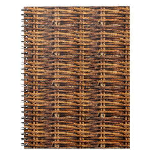 Carnet Motif de panier d'osier