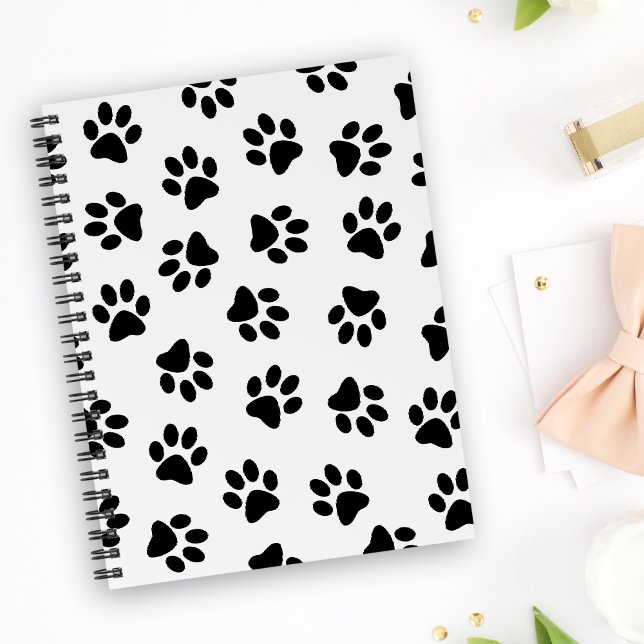 Carnet Motif De Pâtes, Paniers De Chien, Paniers Noirs (Créateur téléchargé)