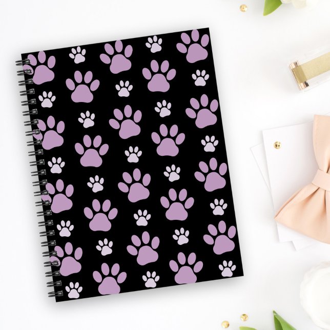 Carnet Motif De Pâtes, Pâtes Lilac, Pâtes De Chien, Empre (Créateur téléchargé)