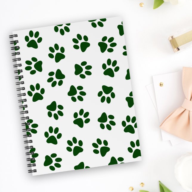 Carnet Motif De Pâtes, Patrouilles De Chiens, Paws Vertes (Créateur téléchargé)