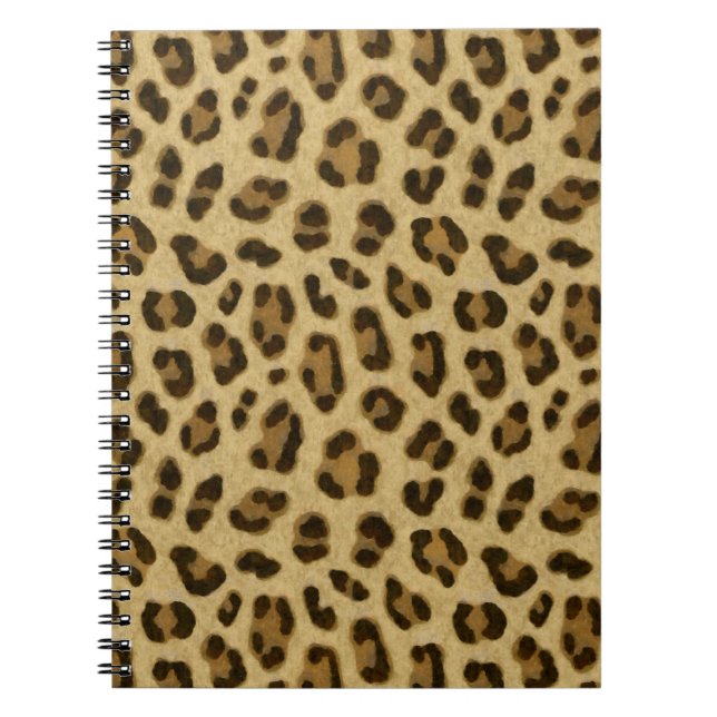 Carnet Motif de peau Poster de animal léopard (Devant)