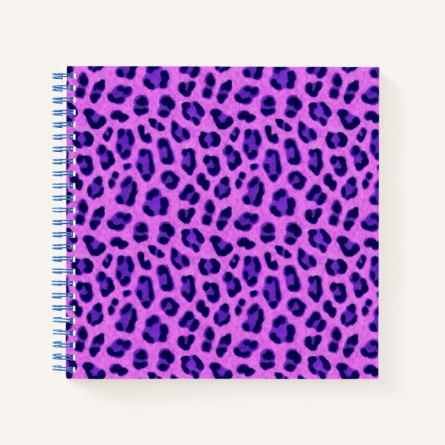 Carnet Motif de peau Poster de animal violet rose (Devant)