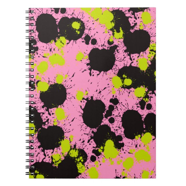 Carnet Motif de peinture Abstrait (Devant)