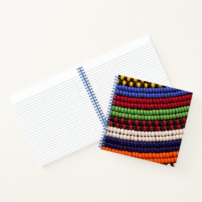 Carnet Motif de perles tribales Massai (Intérieur)