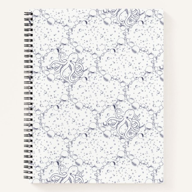Carnet Motif de pieuvre (Devant)