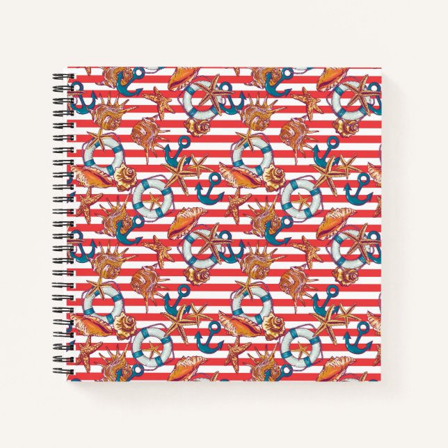 Carnet Motif de plage tendance (Devant)