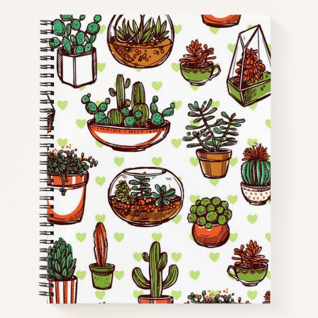 Carnet Motif de plante (Devant)