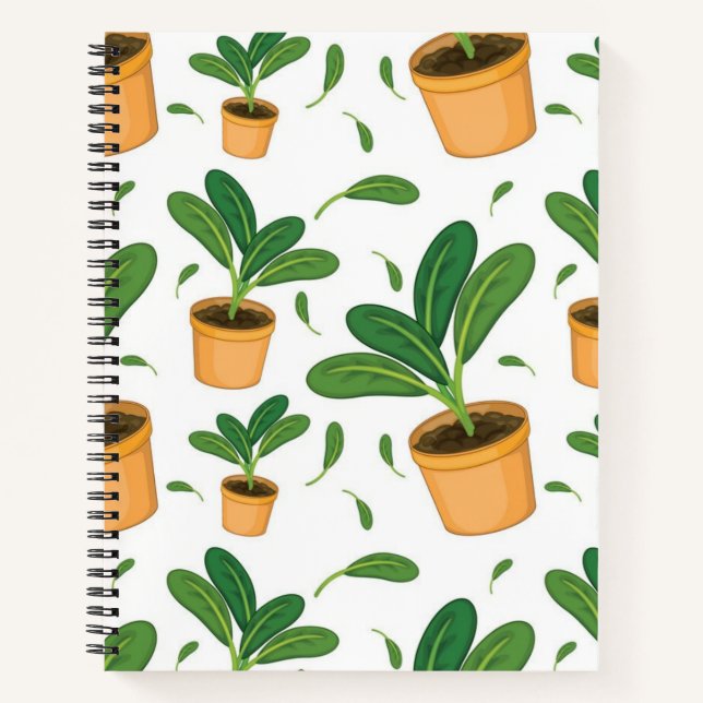 Carnet Motif de plante (Devant)