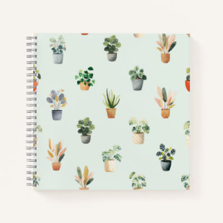 Carnet Motif de plante d'intérieur Botanique Conception d