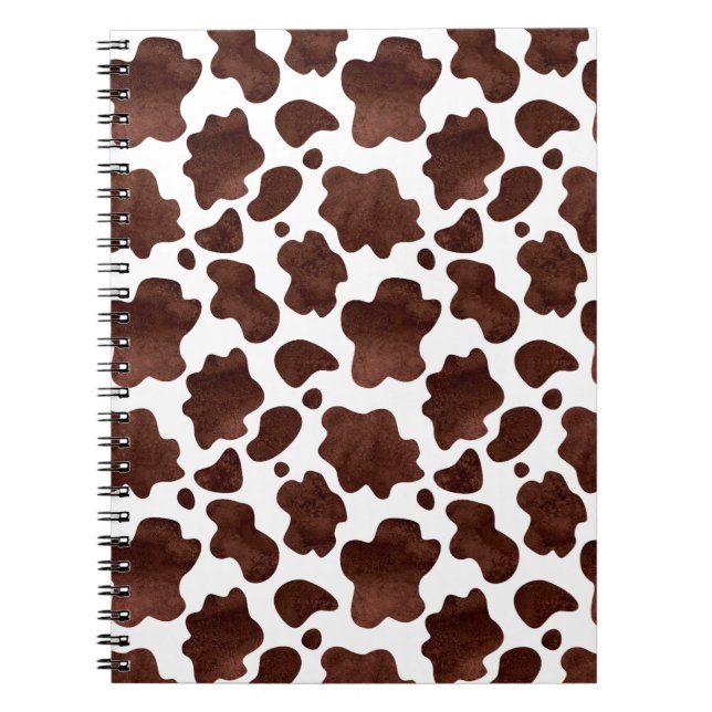 Carnet Motif de points de vache Brown et Poster de animal (Devant)