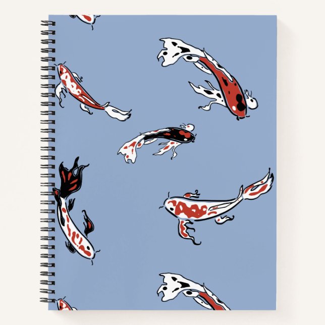 Carnet Motif de poisson Koi Carp (Devant)