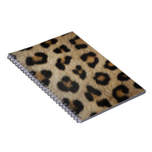 Carnet Motif de poster de animal de fourrure de léopard t