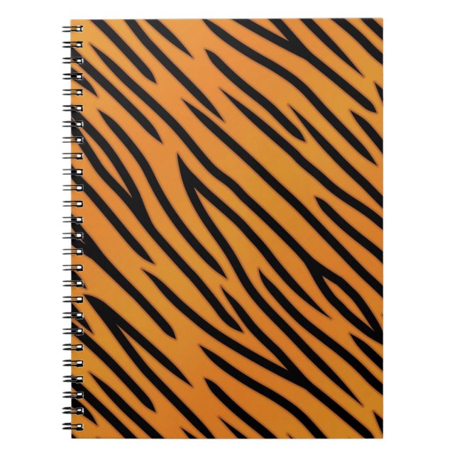 Carnet Motif de rayure de tigre (Devant)