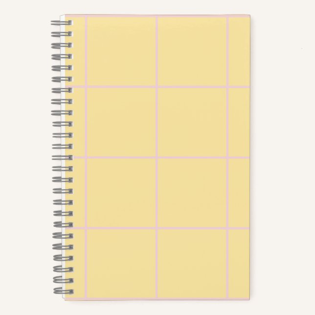 Carnet Motif de rayure verticale à couleur douce Design (Recto)