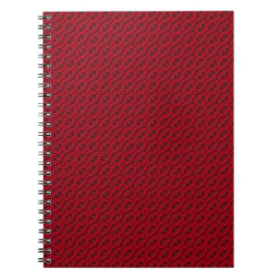 Carnet motif de roses rouges