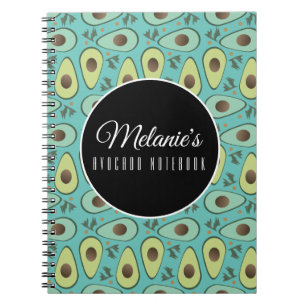Carnet Motif de salade d'avocat et de coriandre