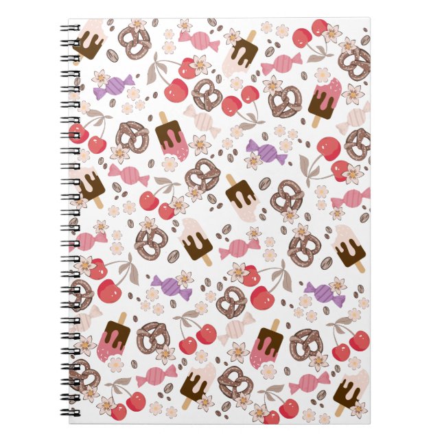 Carnet Motif de salades et douceurs (Devant)