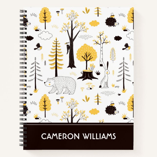 Carnet Motif de scène de Golden Woods (Devant)