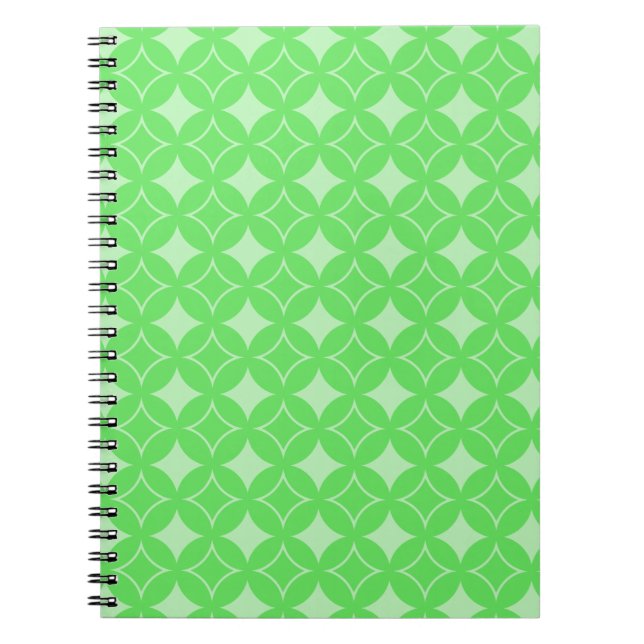 Carnet Motif de shippo vert citron (Devant)