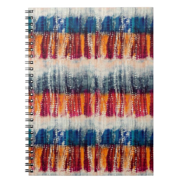 Carnet Motif de simulation de tissu de broyage de teintur (Devant)