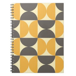 Carnet Motif de style moderne et géométrique du milieu du