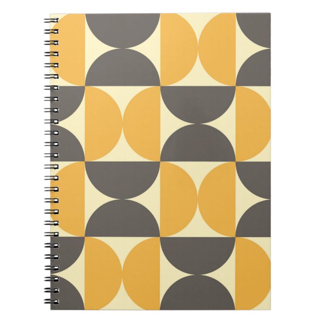 Carnet Motif de style moderne et géométrique du milieu du (Devant)