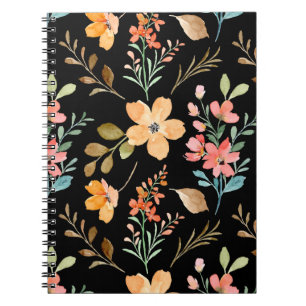 Carnet Motif de surface floral - Aquarelle de mode printe