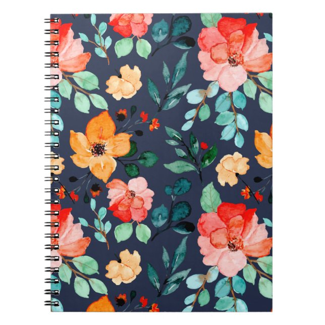 Carnet Motif de surface floral - Décoratif de mode Printe (Devant)