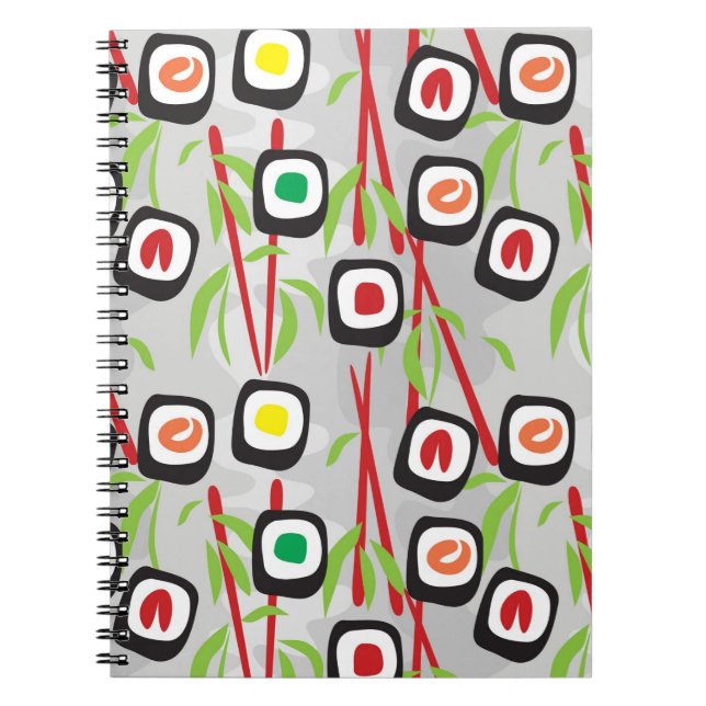 Carnet Motif de sushi (Devant)
