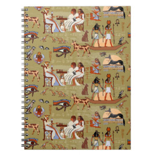 Carnet Motif de symboles de l'Egypte  