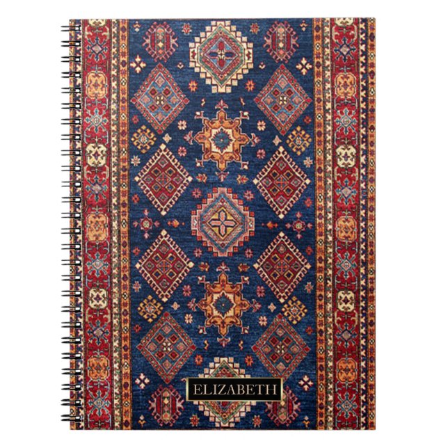 Carnet Motif de tapis turc oriental persan, Cadre (Devant)