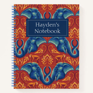 Carnet Motif de tapisserie Safari - Le Lotus Blanc