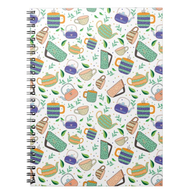 Carnet motif de thé (Devant)