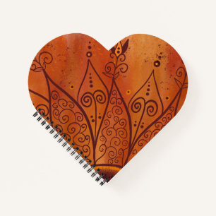 Carnet Motif de tournesol Abstrait