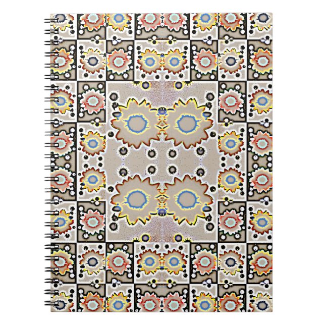 Carnet Motif de tournesols moderne (Devant)