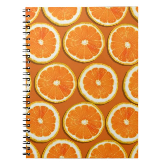 Carnet Motif de tranches de citron (Devant)