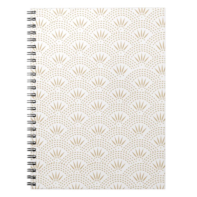Carnet Motif de vague de Seigaiha d'art déco (Devant)